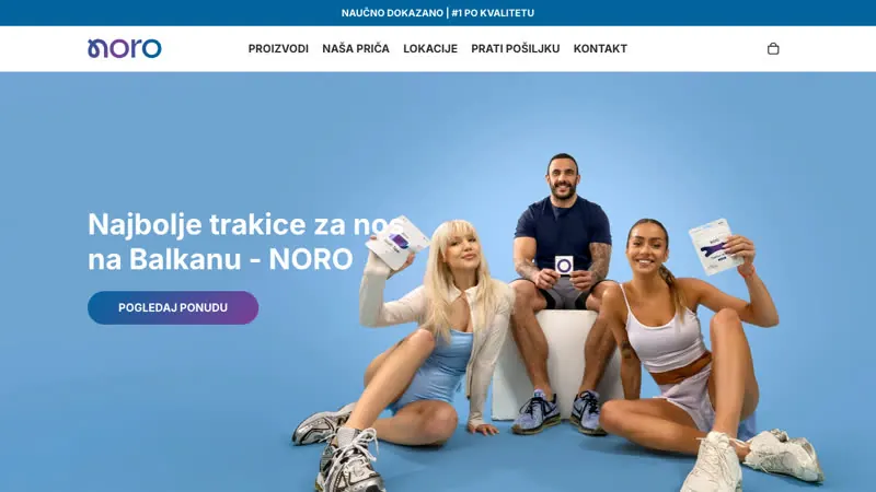Noro sajt, AI korisnička podrška radi uživo